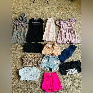 Bundle of Girls' Clothing, Sizes 5/6, 6/7 (XS, S) - various brands (H&M, Calvin.